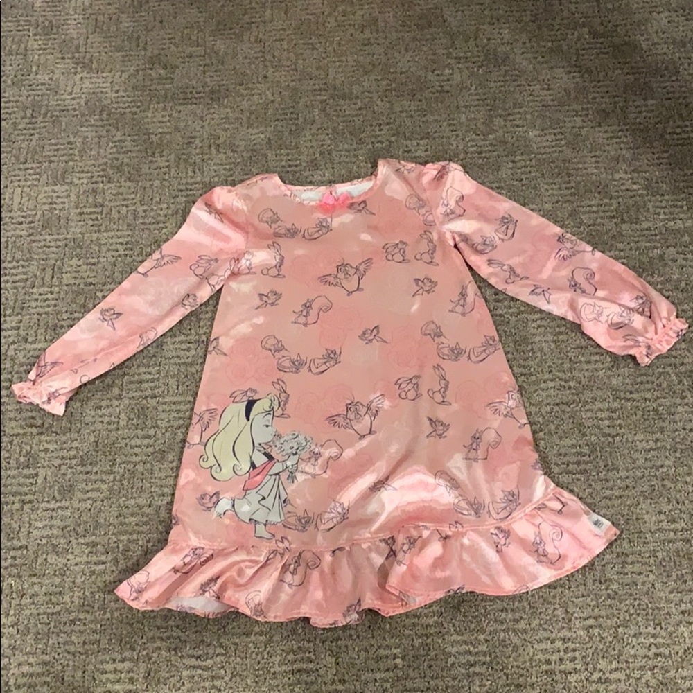 Satin finish nightgown with baby doll gown
